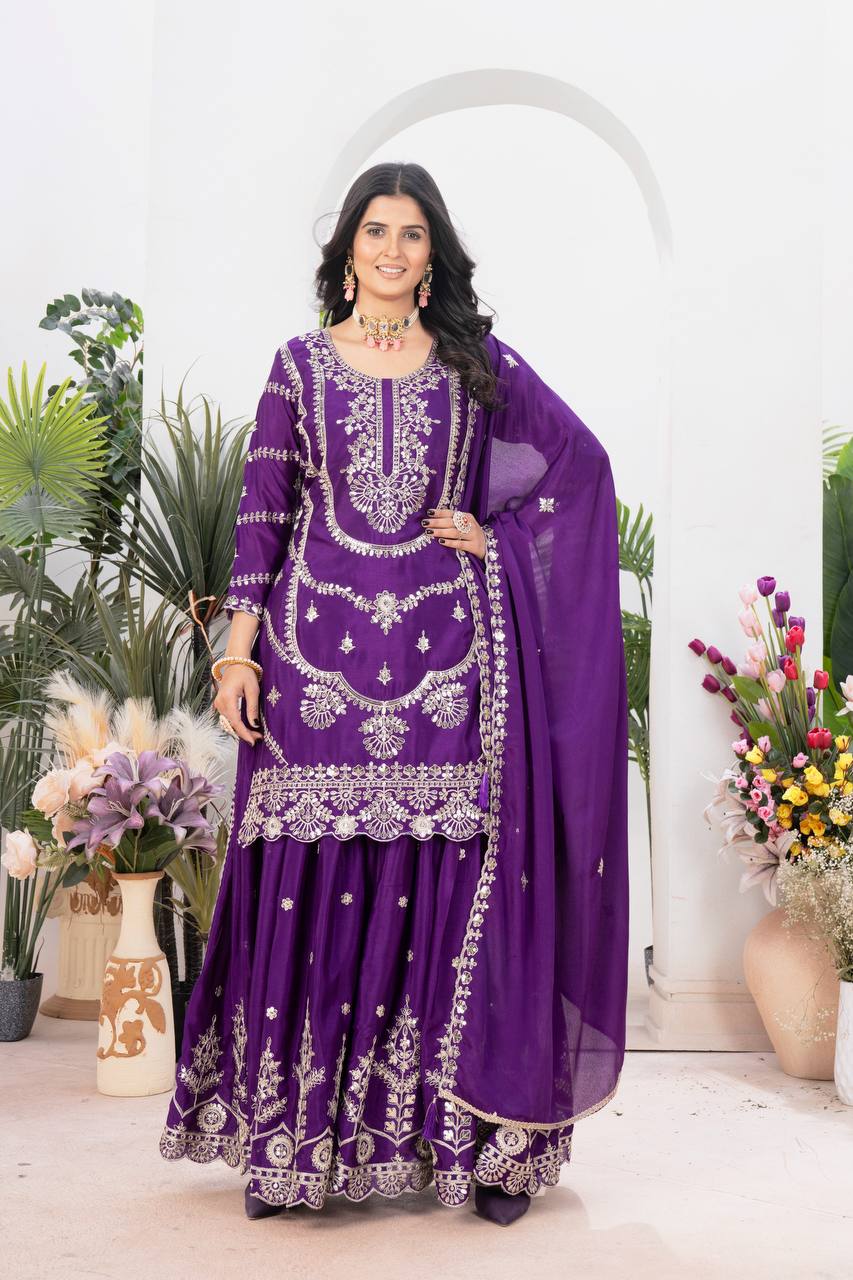 The Rani Pink Ceremonial Heritage Gharara